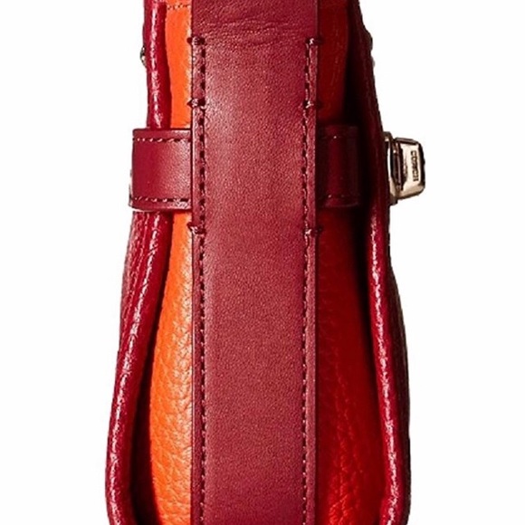 COACH SWAGGER WRISTLET IN COLORBLOCK Black Cherry - Picture 2 of 5